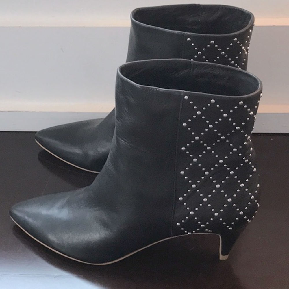 Dolce Vita black kitten heel booties